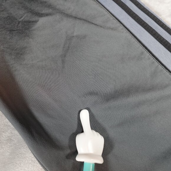 Adidas Track Pants Mens Medium 31” Baggy Fit Y2K Style Gray - Picture 7 of 16